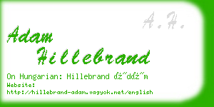 adam hillebrand business card